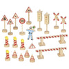 Goki Holz-Verkehrsschilder-Set – 21-teilig.