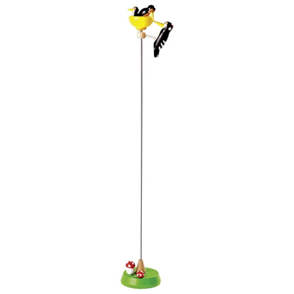 Specht mit Jungen klopfen. 42,5 cm. 3+