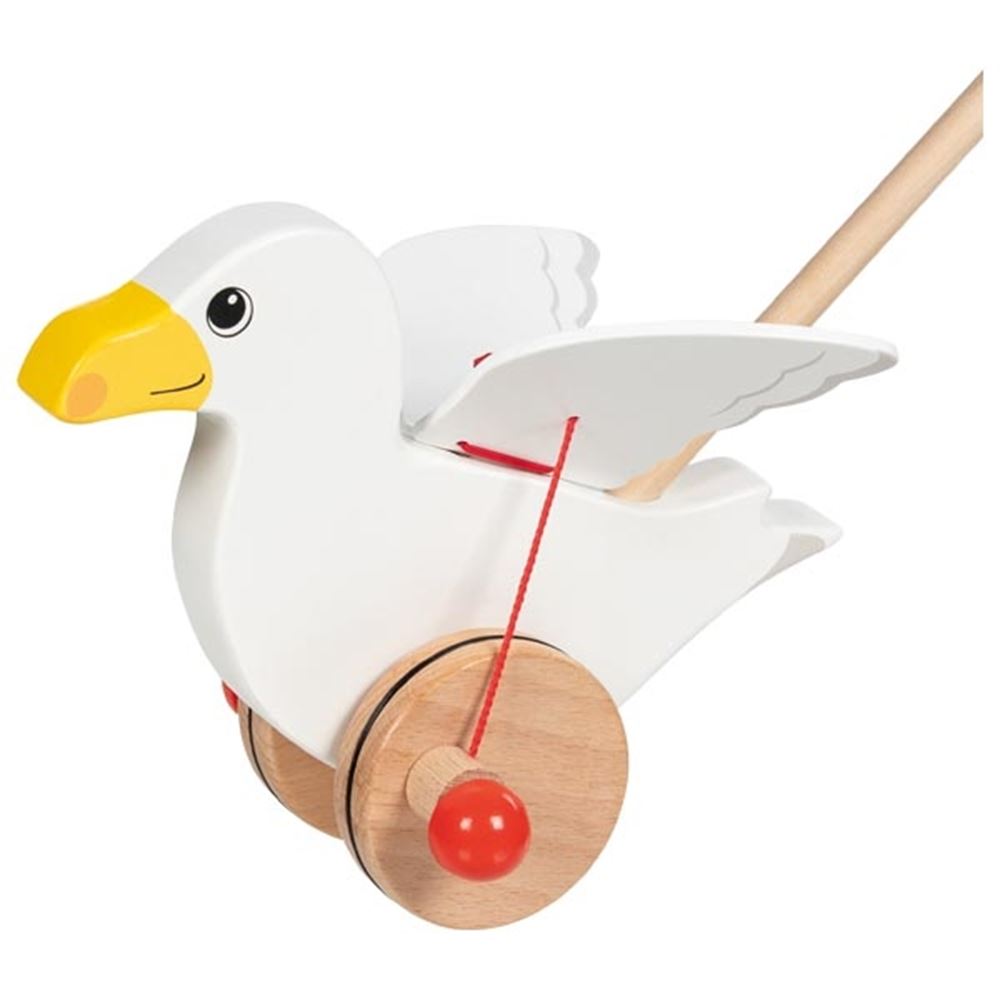 Schiebe Möwe Jonas. 19 cm. 1+