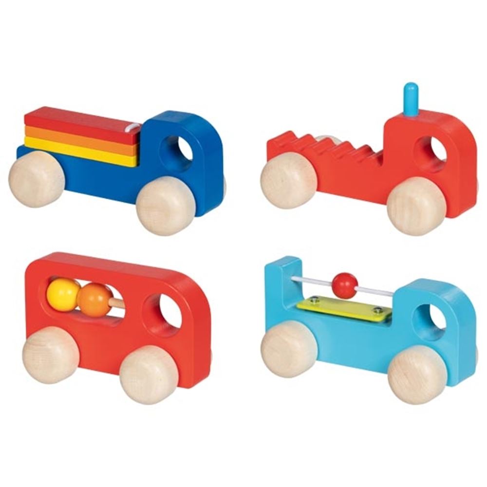 Goki -Holzfahrzeug mit Geräusch