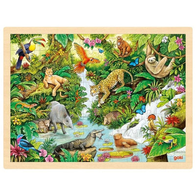 Goki Holzpuzzle im Dschungel, 96st.