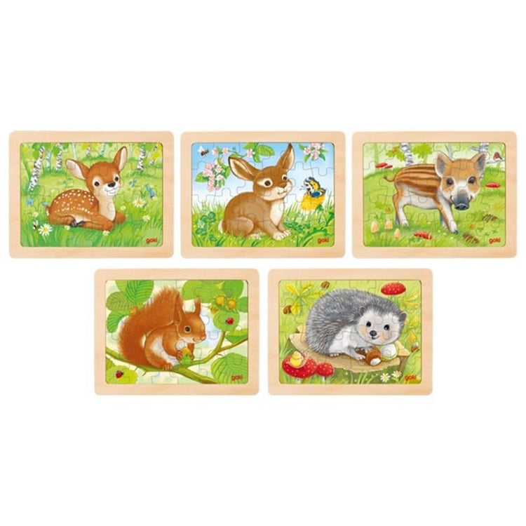 Goki Holzpuzzle Waldtier, 24st.