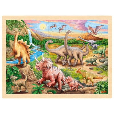Goki Holzpuzzle Dinosaurus, 96st.