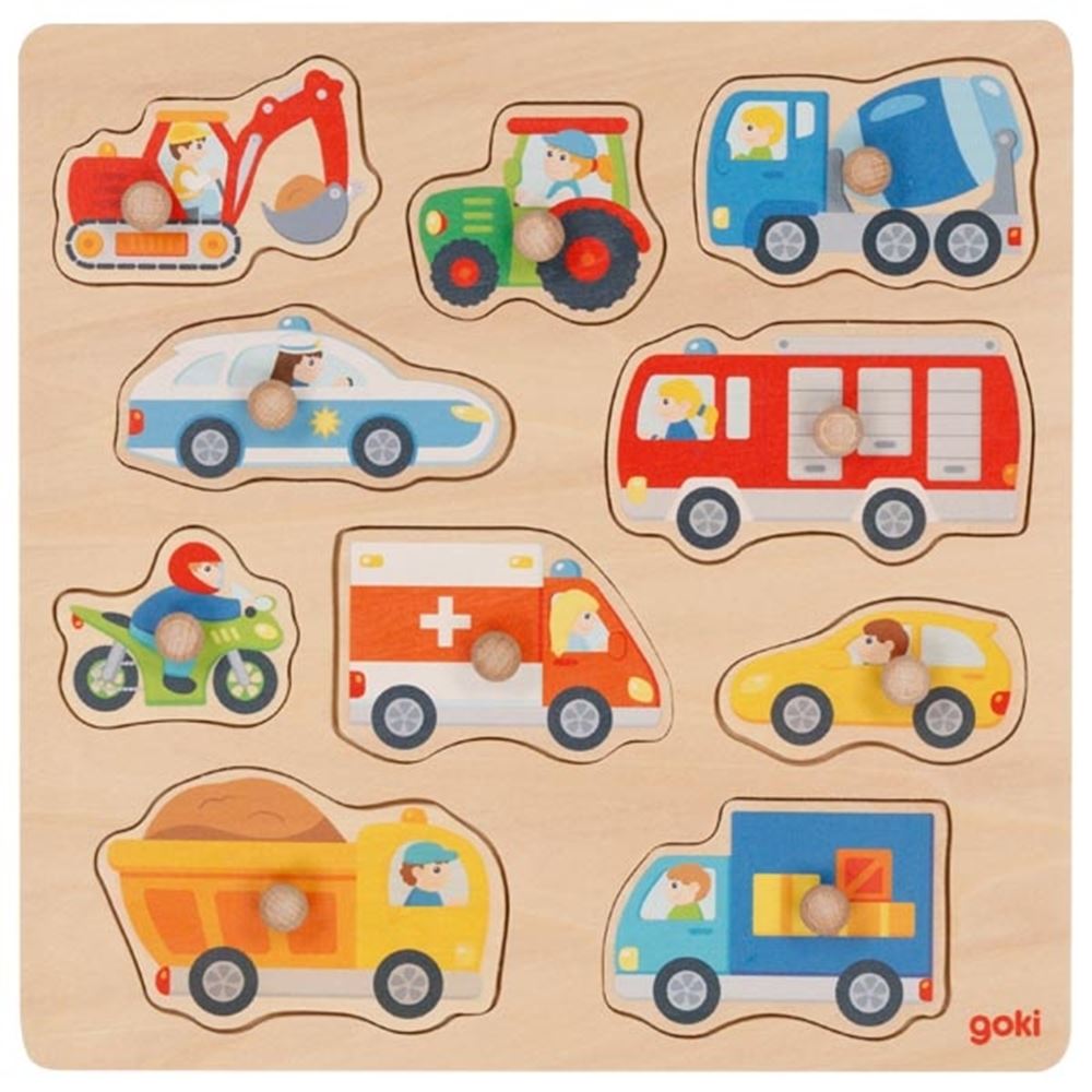 Hintergrundknopfpuzzle. Fahrzeuge. 10. die