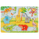 Knopfpuzzle afrikanische Tierbabys. 8 Feinkost