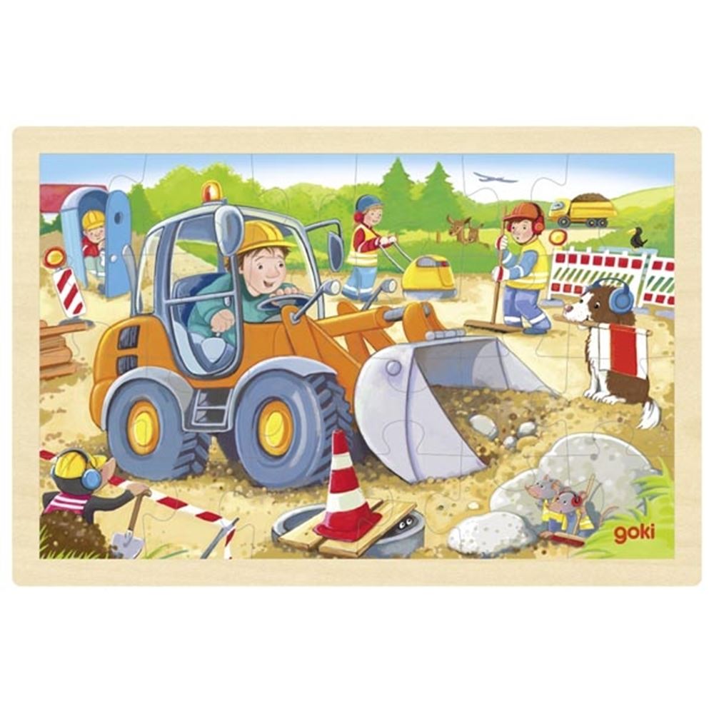 GOKI HOOLEN JIGSAW Puzzle Construction Site, 24st.