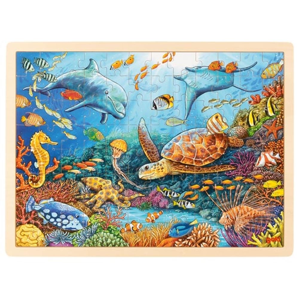 Goki Holzpuzzle Great Barrier Reef, 96st.