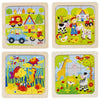 Puzzle Bauernhof, Meerestiere etc. 9 Teile.