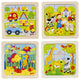 Puzzle Bauernhof, Meerestiere etc. 9 Teile.