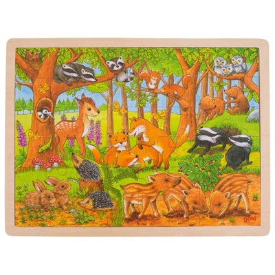 Goki Holzpuzzle Waldtiere, 48st.