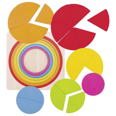 Goki Holzschicht Puzzle Kreis, 21.