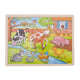Goki Holzpuzzle auf der Farm, 48st.
