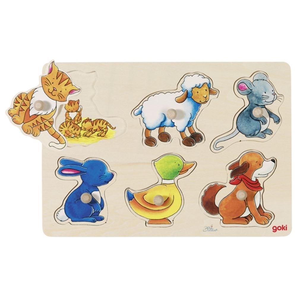 Goki Holz Nick Puzzle Mutter und Kind