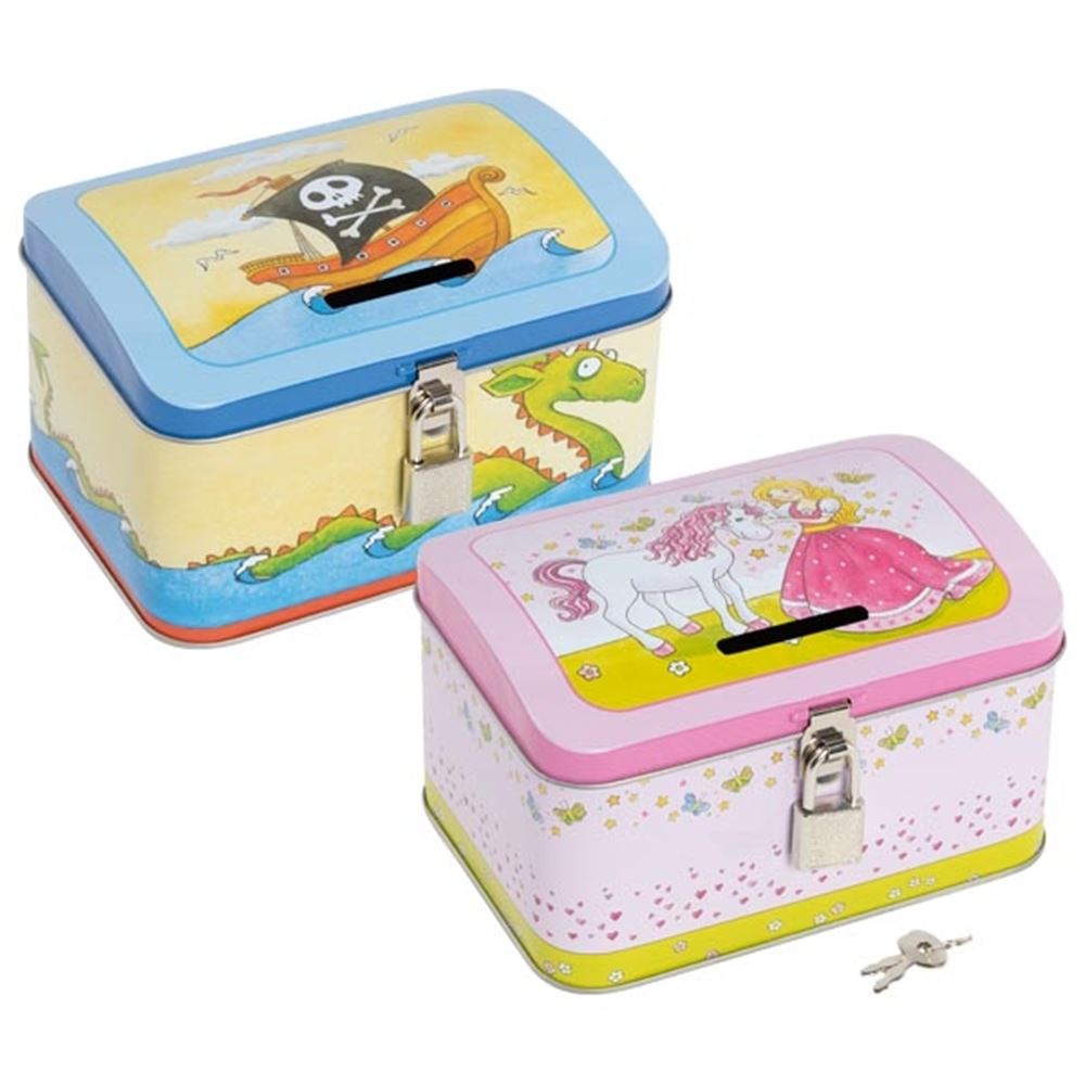 Spardose Pirat und Prinzessin. 14,2x10x8,8