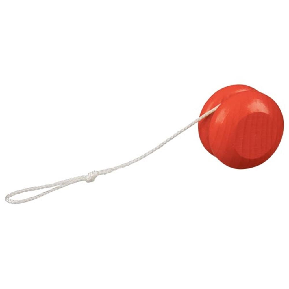 Jo-Jo aus Holz, rot. 5 cm. 4+