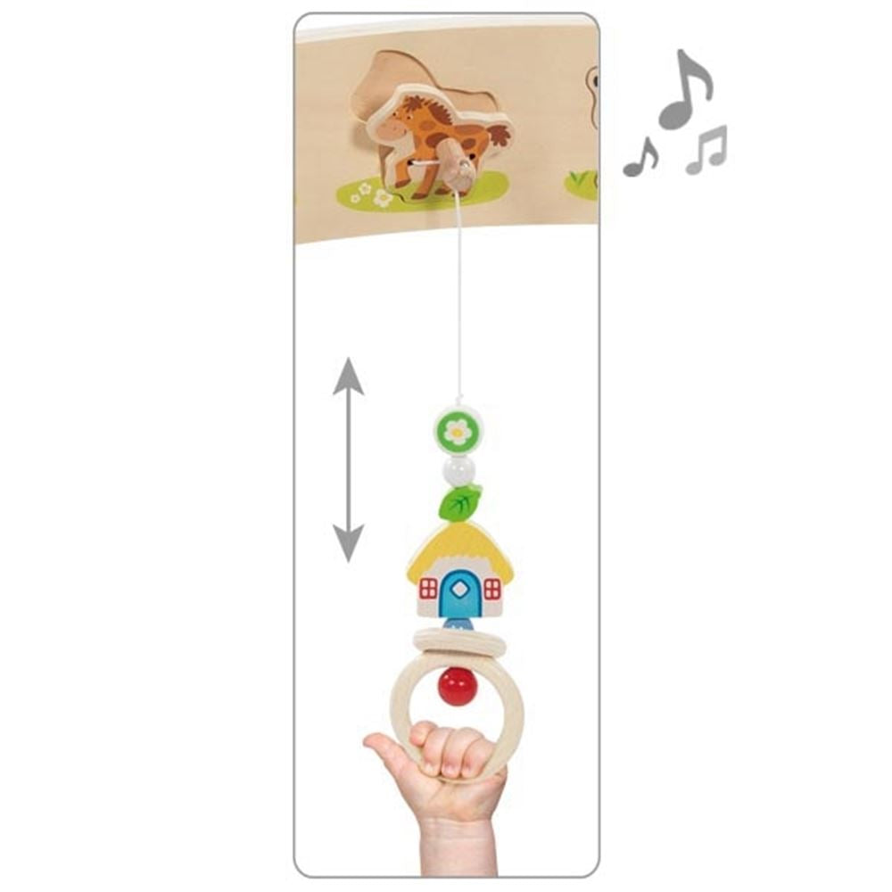Goki hölzerne Baby -Fitnessstudiestiere mit Klang