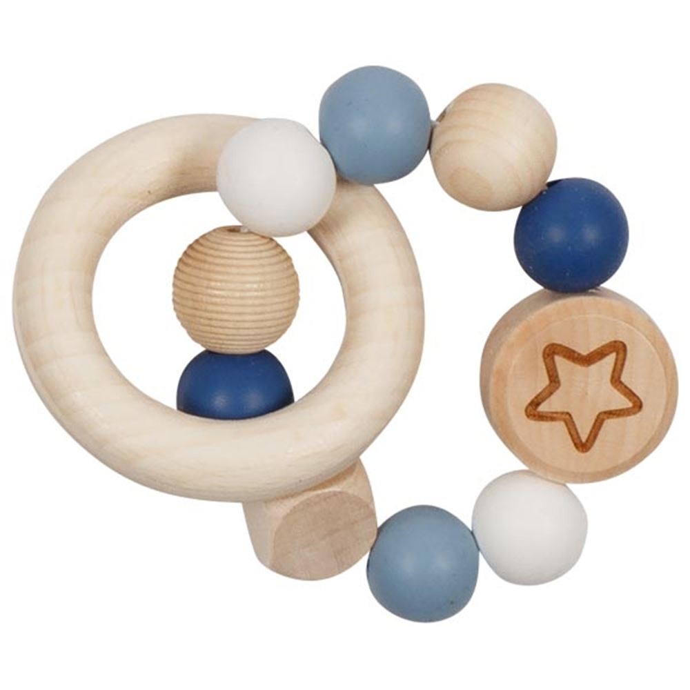 Goki Holz Gripppring Star Blau
