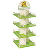 Drehbares Holztiger-Display. (leer)