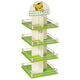 Drehbares Holztiger-Display. (leer)