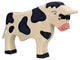 Holztiger, schwarz. 19 cm.