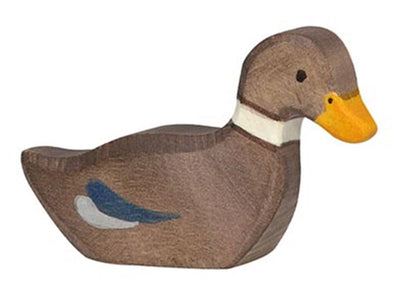 Holztiger Bauernhof: Ente schwimmend 6x2x4cm, Holz