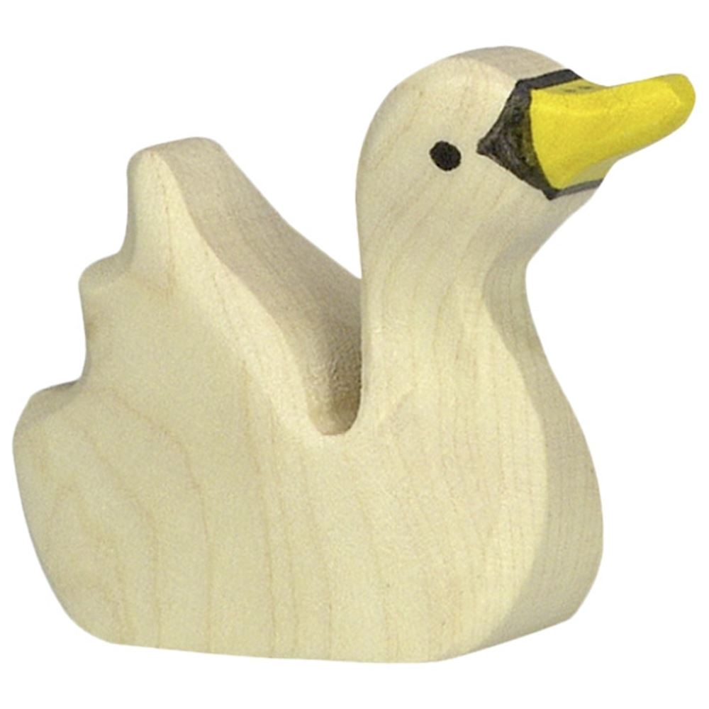 Holztigerschwan, klein schwimmend. 3,5 cm