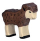 Holztiger Lamm, schwarz. 7 cm.