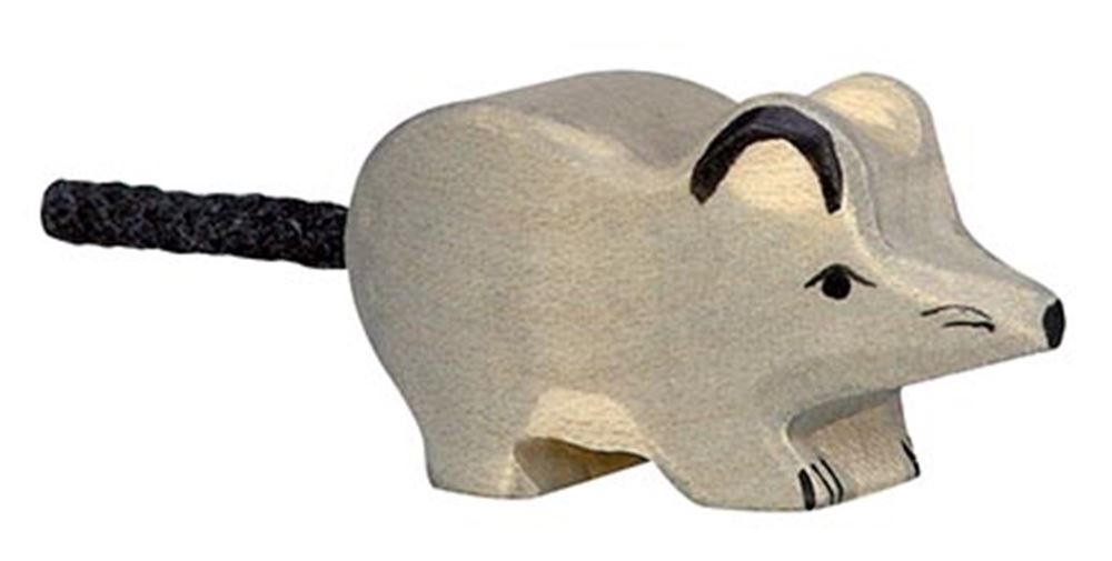 Holztiger-Maus. 5,5 cm.