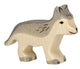Holztiger Waldtiere - Wolf klein - 7x2x5cm - Holzfigur - handgefertigt
