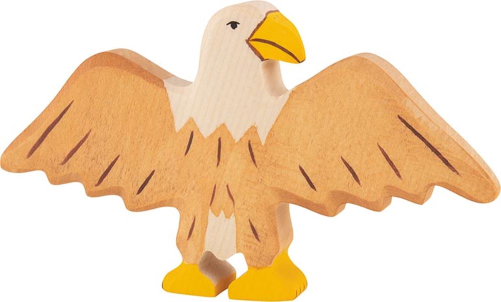 Holztiger Waldtiere - Adler - 14x2x9cm - Holzfigur - handgefertigt