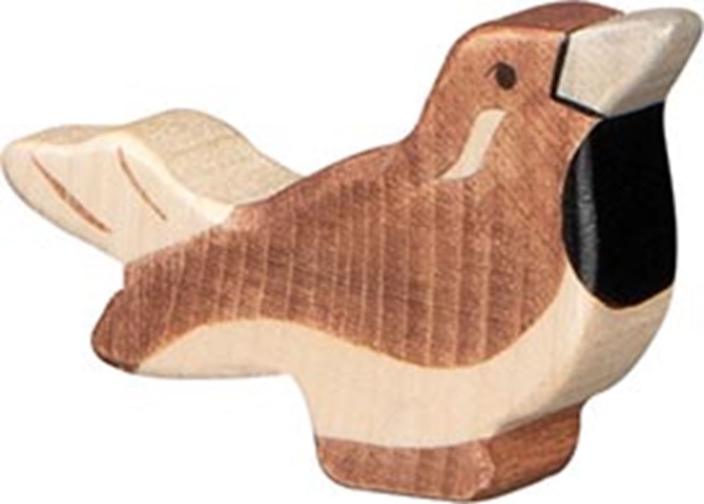 Holztiger-Spatz. 5,5 cm.