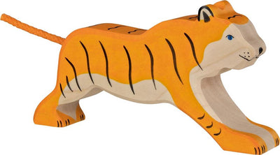 Holztiger Tiger, laufend. 17 cm.