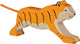 Holztiger Tiger, laufend. 17 cm.