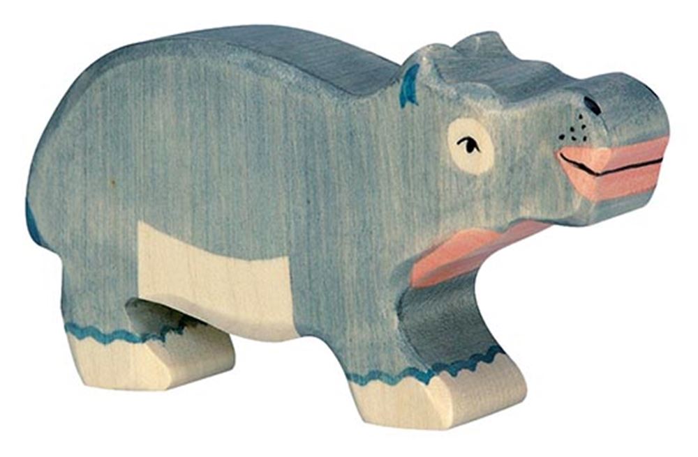 Holztiger-Nilpferd, klein. 11 cm.