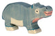 Holztiger-Nilpferd, klein. 11 cm.