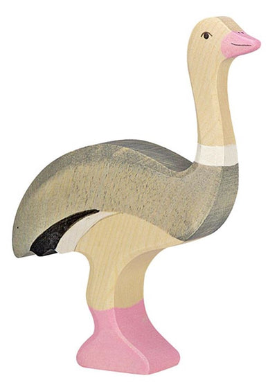 Holztiger-Strauß. 12 cm.