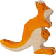 Holztiger-Känguru mit Jungen. 15 cm.