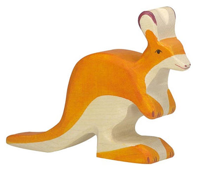 Holztiger Känguru, klein. 12,5 cm.
