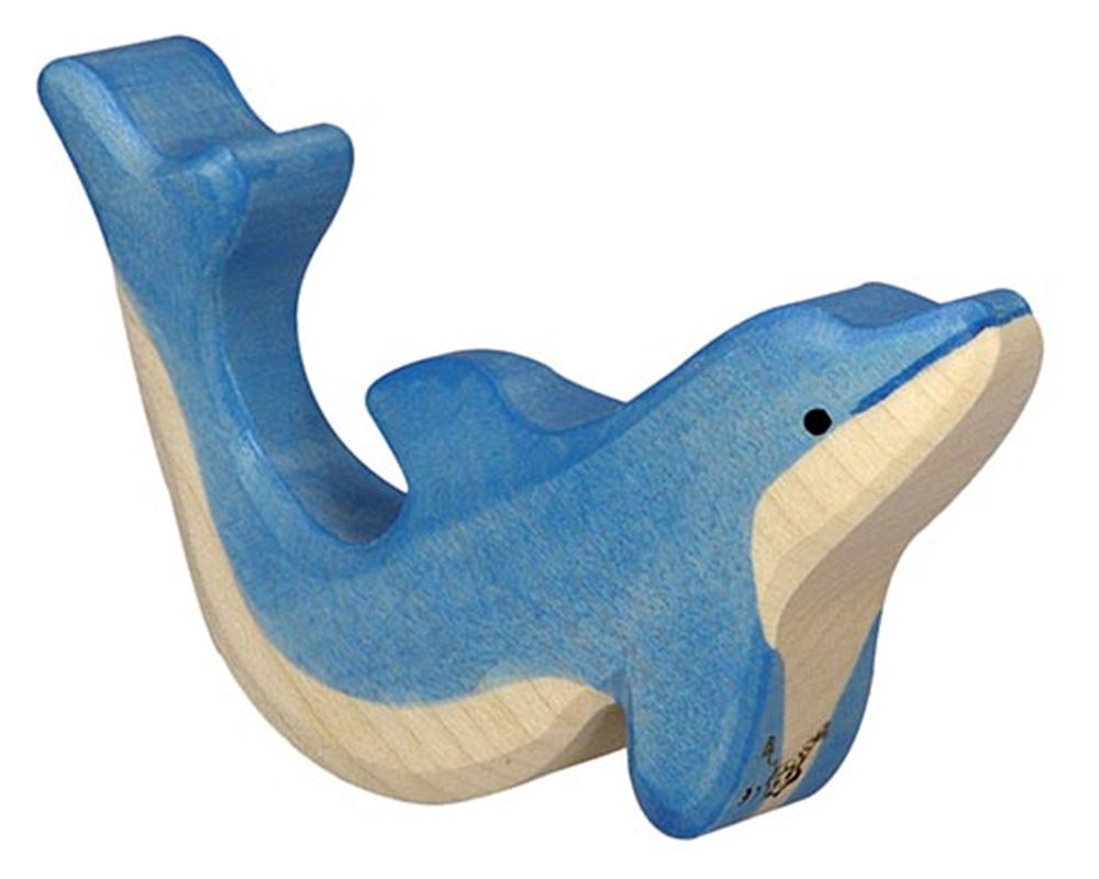 Holztigerdelfin, klein. 11,5 cm.