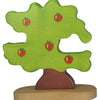 Holztiger Wald - Apfelbaum für Vögel - 20x2x20cm - Holzfigur - handgefertigt