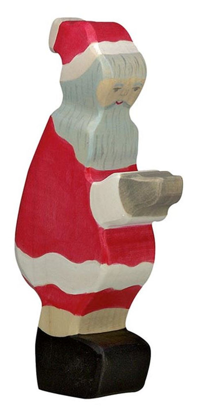 Holztiger Weihnachten - Weihnachtsmann - 9x2x16cm - Holzfigur - handgefertigt