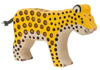 Holztiger-Leopard. 13,5 cm.
