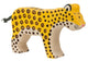 Holztiger-Leopard. 13,5 cm.