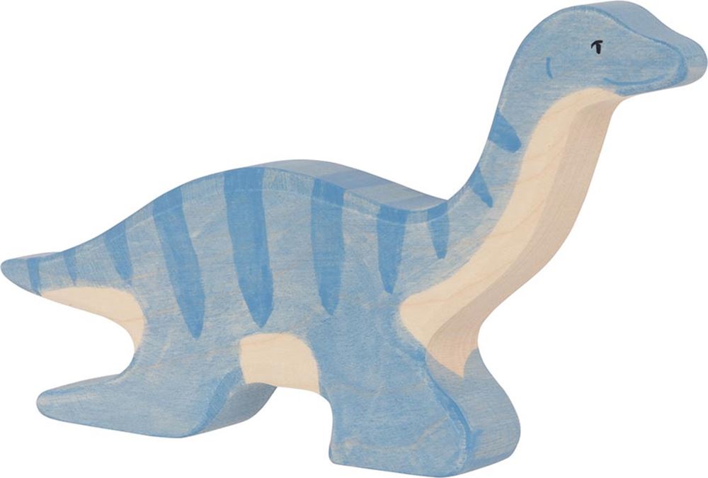 Holztiger Plesiosaurier. 19 cm.