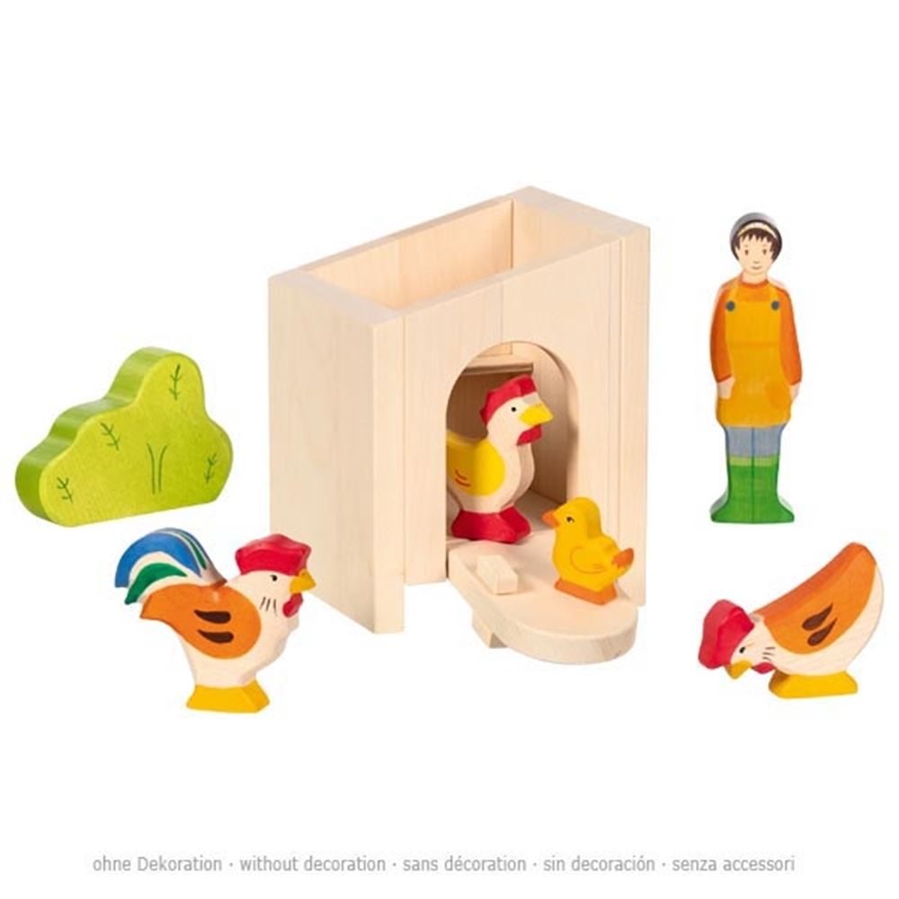 Holztiger Holz kleiner Stall