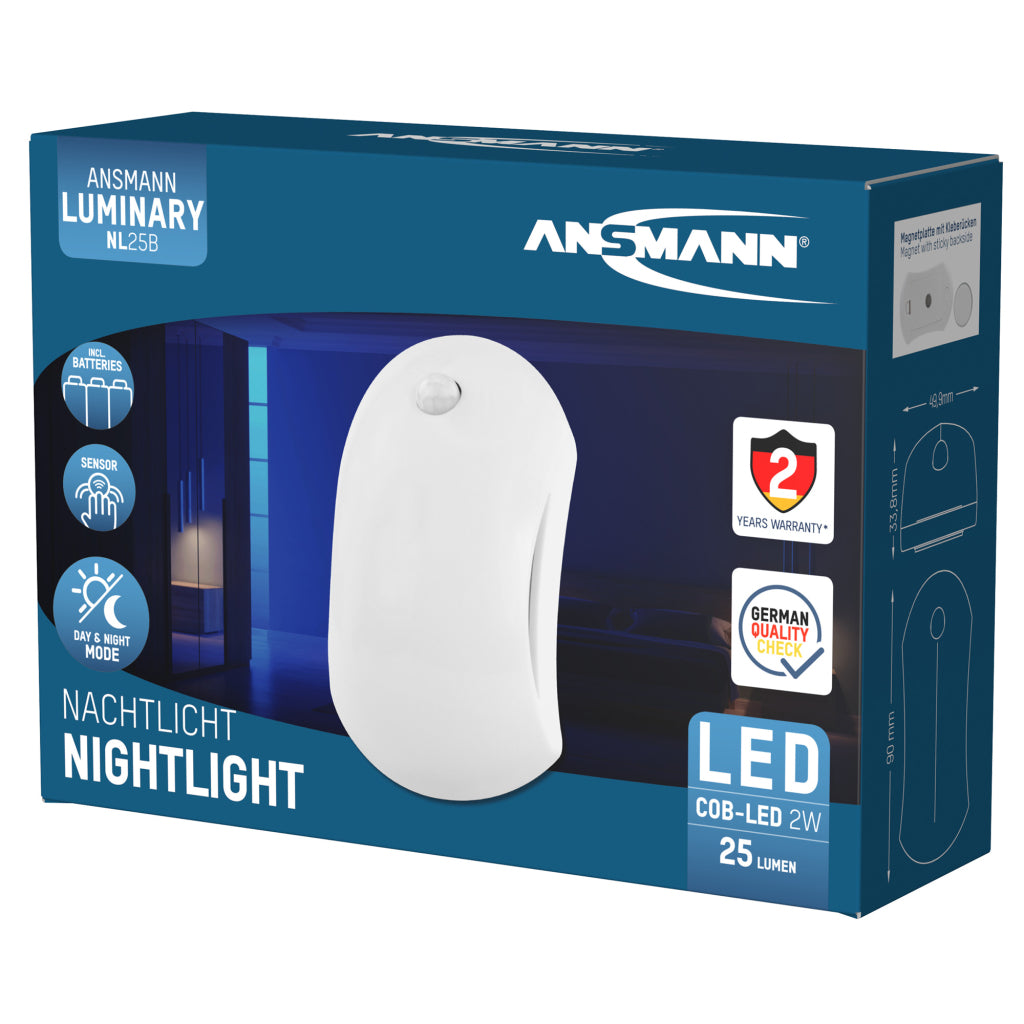 Ansmann ansm. Nachtlampe und Sensor und Batterie