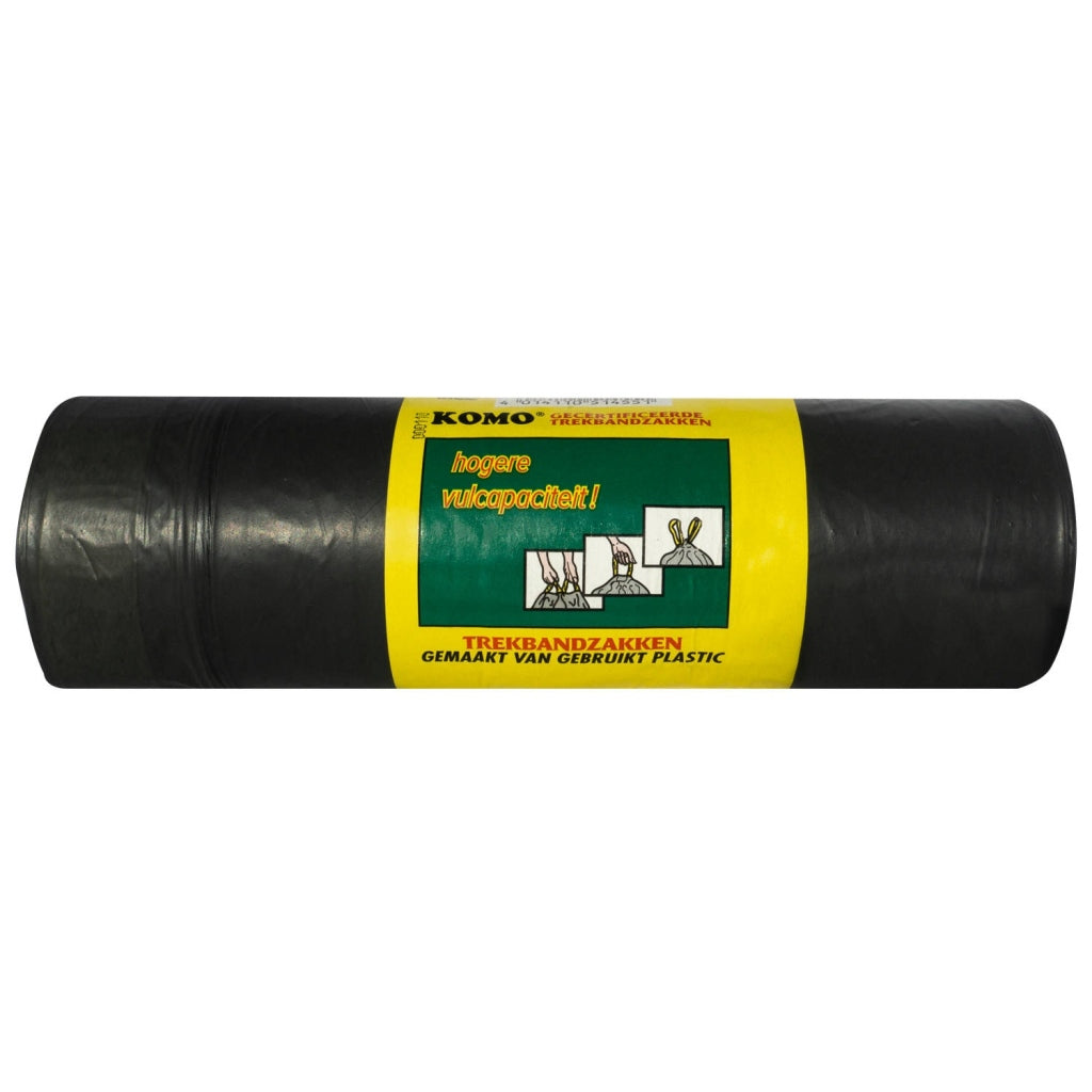 Grundlegende Abfallbeutel mit Trekband 60x80 cm schwarz