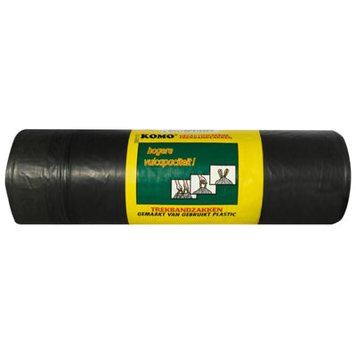Grundlegende Abfallbeutel mit Trekband 60x80 cm schwarz