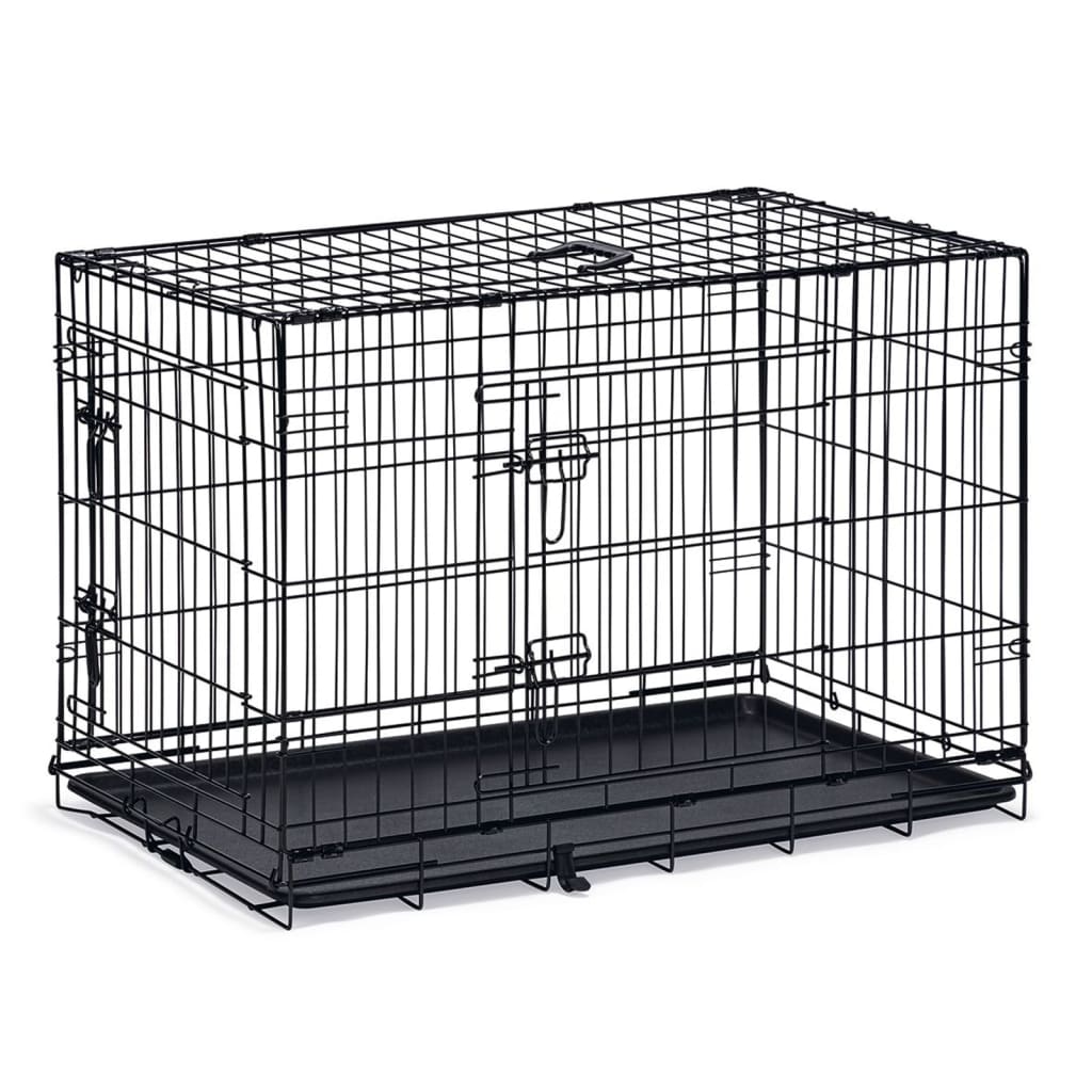 Karlie Hundebank mit 2 Türen 92x57x63 cm Schwarz