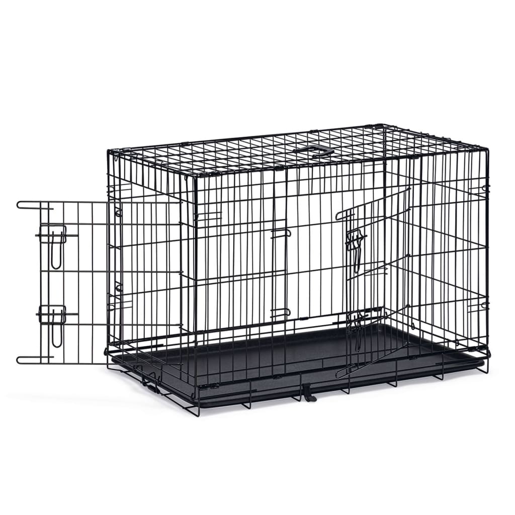 Karlie Hundebank mit 2 Türen 92x57x63 cm Schwarz